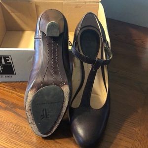Frye Mary Janes gently worn